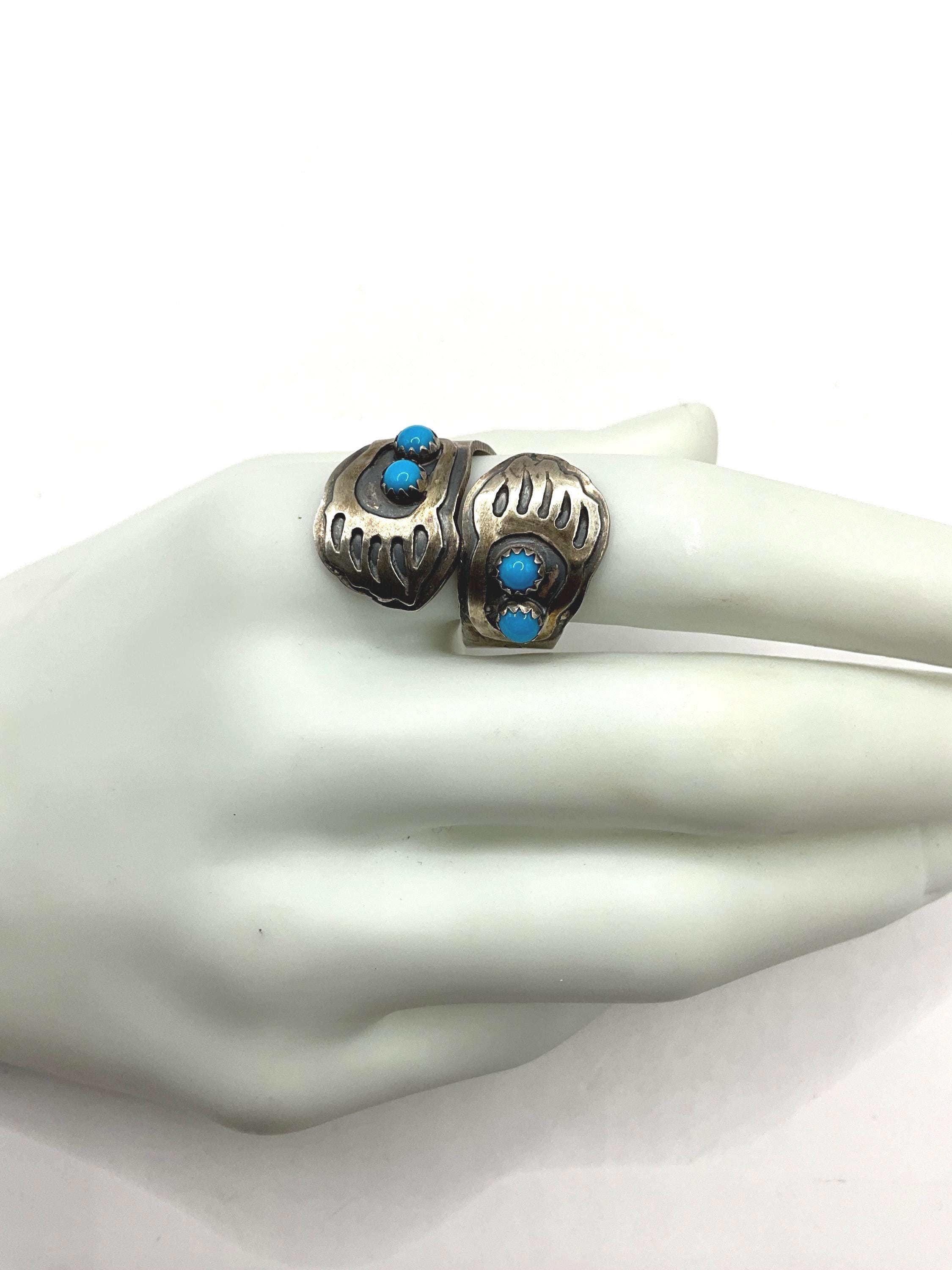 Running bear turquoise ring - Etsy 日本