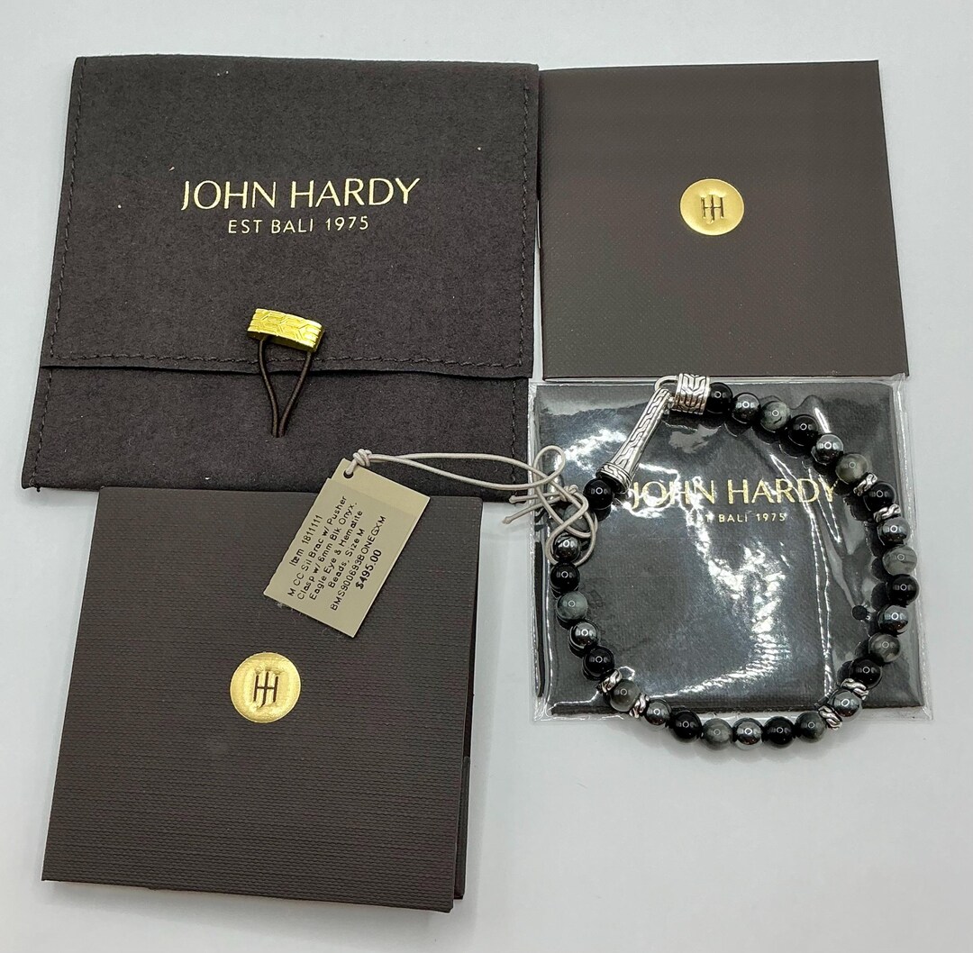 John Hardy 925 Sterling Silver and Black Onyx Bracelet - Annie
