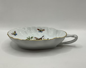 Herend Hungary Large Hand Painted Porcelain Chine Bouquet Shell Herend Hungary Large Hand Painted Porcelain Chine Bouquet Shell