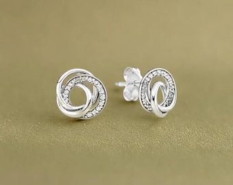 Family Always Encircled Stud Earrings Trending Style Affordable Handmade Jewellery for the Modern Woman