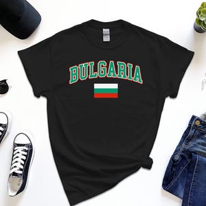Bulgaria Shirt, Custom Bulgaria Tshirt, Simple Flag Free Gift Message Insertion