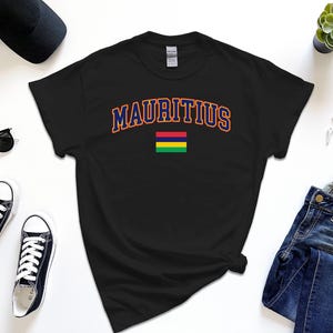 Mauritius Shirt, Custom Mauritius Tshirt, Simple Flag Free Gift Message Insertion