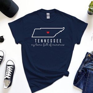 Tennessee Shirt, Love Tennessee State Home Tshirt, Fully Customize Text