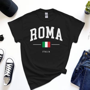 Roma Shirt, Capital City of Italia, Custom Tshirt Free Gift Message Insertion