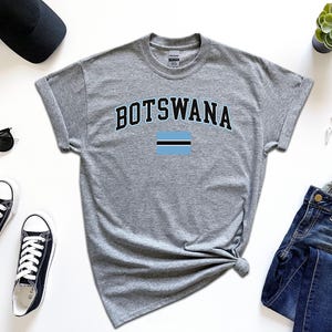 Botswana Shirt, Custom Botswana Tshirt, Simple Flag Free Gift Message Insertion