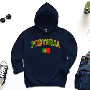 Portugal Hoodie, benutzerdefiniertes Portugal-Sweatshirt, einfache Flagge ohne Geschenknachricht