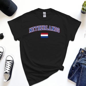 Netherlands Shirt, Custom Netherlands Tshirt, Simple Flag Free Gift Message Insertion