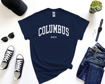 Camiseta de Columbus, camiseta de la ciudad del arco de Ohio