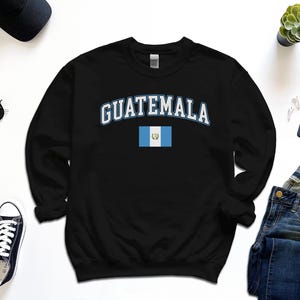 Guatemala Sweatshirt, Custom Guatemala Sweater, Simple Flag Free Gift Message Insertion