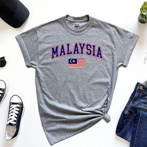 Malaysia Shirt, Custom Malaysia Tshirt, Simple Flag Free Gift Message Insertion