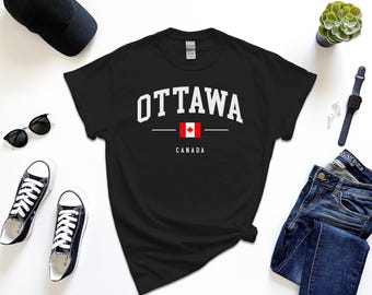 Ottawa Shirt, Capital City of Canada, Custom Tshirt Free Gift Message Insertion