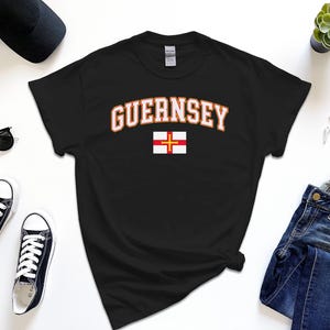 Guernsey Shirt, Custom Guernsey Tshirt, Simple Flag Free Gift Message Insertion