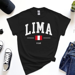 Lima Shirt, Capital City of Perú, Custom Tshirt Free Gift Message Insertion