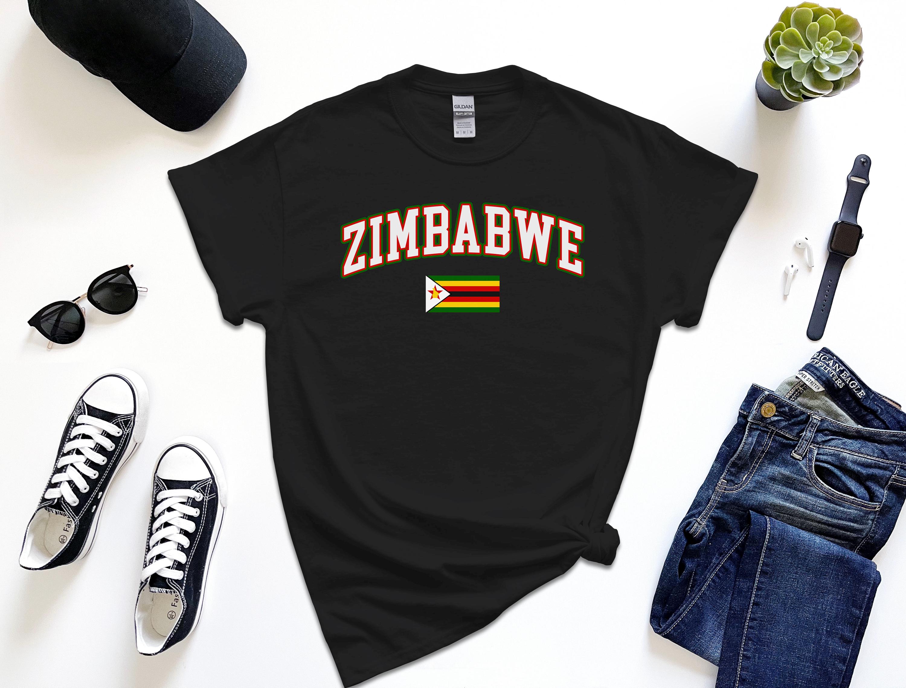 Zimbabwe Flag T Shirt - Etsy