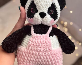 Coppia di panda di peluche