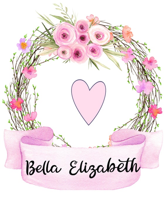 personalized baby wall art