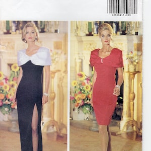 1992 Butterick 6529. Jessica Howard. Misses&#39;/Misses; Petite Dress. Formal dress