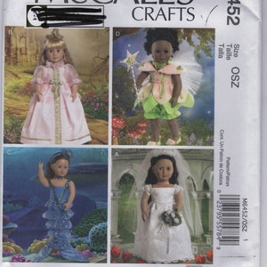 2011 McCall&#39;s 6452 18&quot; doll costumes pattern