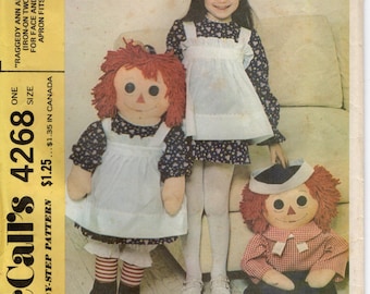 1974 McCall's 4268 Rtagdy Ann und Andy 36 "Puppen