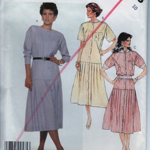 1987 McCalls 3383 jurk patroon. Borstbeeld 32.