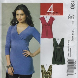 2010 McCall&#39;s 6120 Misses tops and tunics.