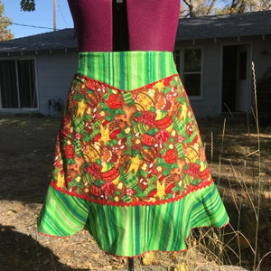 Christmas Gingerbread Man adult half apron