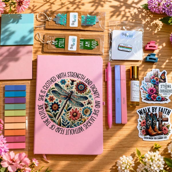 Faith Journaling Gift Set | Bible Study Accessories Bundle
