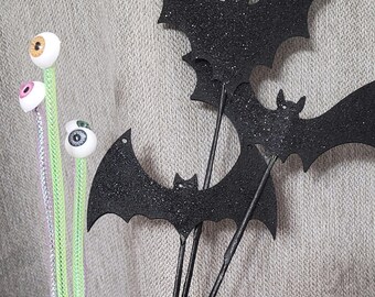 Spookachtige Halloween-decoratiesprays, met oogbol- of vleermuisaccent (op bestelling gemaakt)