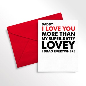 Printable Father&#39;s Day Card | Birthday from Child to Daddy | Funny Love Note for Dad | Digital Download