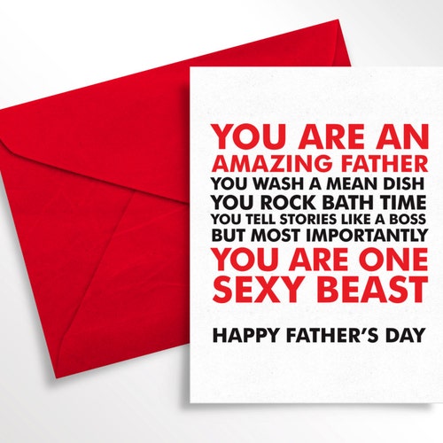 Printable Father's Day Card for Husband Naughty Funny - Etsy Printable Father's Day Card for Husband Naughty Funny - Etsy