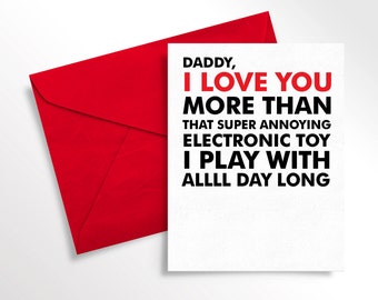 Printable Valentine's Day Card for Dad From Toddler | Etsy