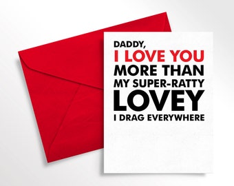 Printable Father's Day Card | Birthday from Child to Daddy | Funny Love Note for Dad | Digital Download