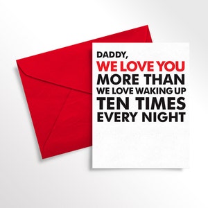 Printable Valentine's Day Card from Twins Baby's First Card to Daddy from Multiples Funny Love Note for Dad Digital Download image 1