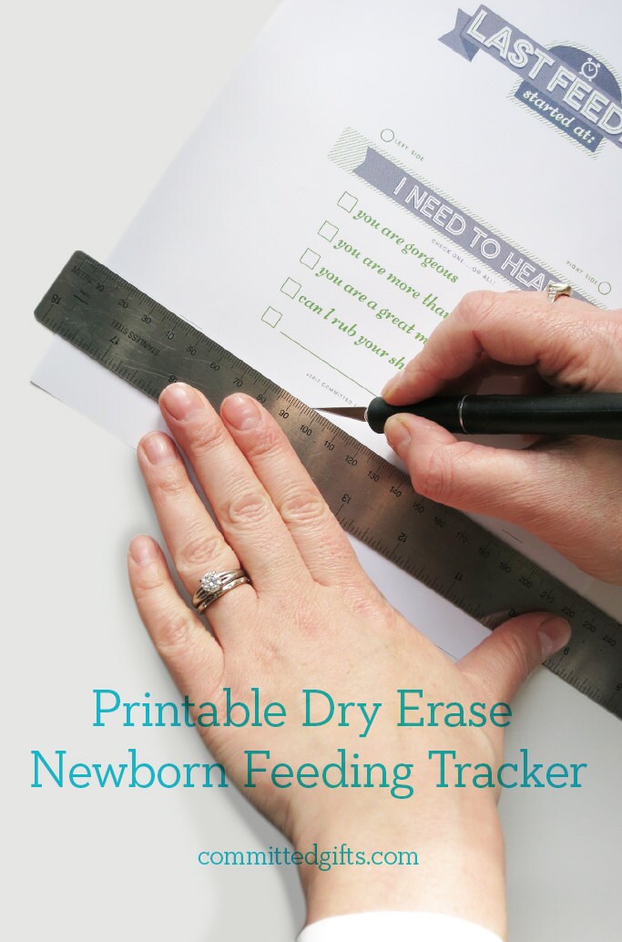 Dry Erase Newborn Feeding Tracker. Baby Shower Gift. GREEN Dry Etsy