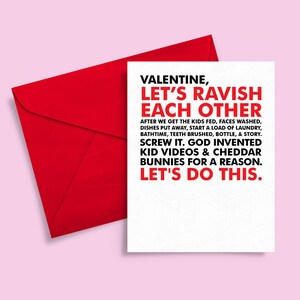 Printable Valentine for Husband Printable Valentine for Wife Naughty Card image 2