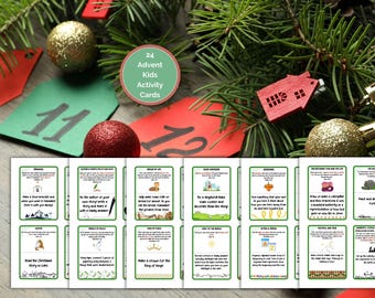 Tarjetas de actividades de Adviento con los nombres de Jesús para niños (descarga digital)