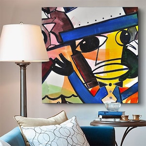 Ringmaster Canvas Print, African American Art, Black Art, Wall Art,Home Decor Art, Watercolor Art,Abstract Art, Wall Art, Gift for Her