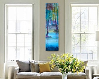 Nature Blue, African American Art, Canvas Art, Canvas Wall Art,Home Decor Art, Canvas Painting,Abstract Art, Wall Art, Gift for Her