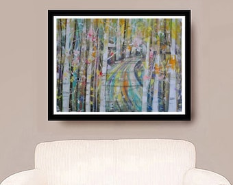 Landscape Print, Landscape Art Print, Landscape Wall Art, Gift for Her, Mother's Day, Landscape Painting, Printable Art, Wall Art