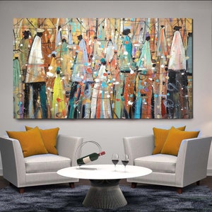 Our Colorful People CANVAS, African American Art, Canvas Art, Canvas Wall  Art, Special Gift Canvas, Print on Canvas,abstract Art, Black Art - Etsy