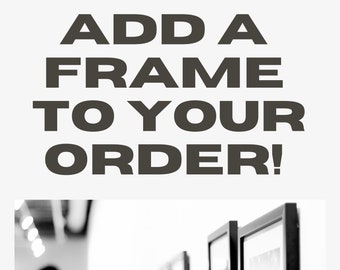 Contemporary Picture Frame, White Picture Frame, Black Frame, Frame for Art, White Frame, Frame for Watercolor Art
