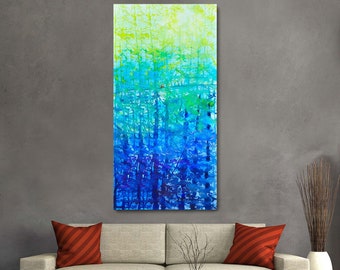 Green Autumn, African American Art, Canvas Art, Canvas Wall Art,Home Decor Art,Canvas Print,Abstract Art, Wall Art, Gift Ideas, Gift for Her