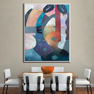 Jazz Sensation Canvas, African American Art, Canvas Art, Canvas Wall Art,Home Decor Art, Canvas Painting,Abstract Art, Wall Art image 1