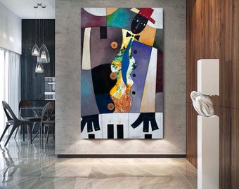 The Piano Man CANVAS, African American Art, Canvas Art, Canvas Wall Art,Decor Art, Canvas Painting,Abstract Art, Wall Art, Black Art