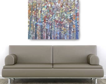 Autumn Abstract, African American Art, Canvas Art, Canvas Wall Art,Home Decor Art, Canvas Painting,Abstract Art, Wall Art