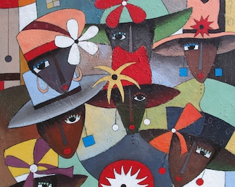 Stampa ad acquerello, arte afroamericana, arte sacra, arte murale, arte decorativa per la casa, arte ad acquerello, arte astratta