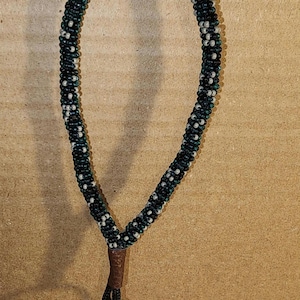 Beaded Keychain Wristlet. PHILADELPHIA EAGLES. Teal black grey