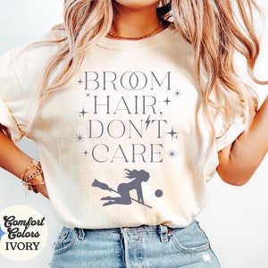 Broom Hair Don&#39;t Care T-Shirt, Wizard Sport Shirt, Magic School Shirts, HP Inspired, Universal Vacation T-Shirt, Wizard World Gift, Bookish