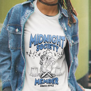 Midnight Society Member Since 1992 Shirt Are You Afraid of the Dark Tee 90s Nickelodeon Retro Top Halloween Shirt Unisex Softstyle T-Shirt