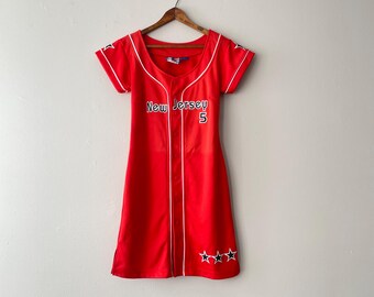 giants jersey dress New York Giants Reebok WOMENS M Jeremy Shockey Jersey Dress NFL Football VINTAGE